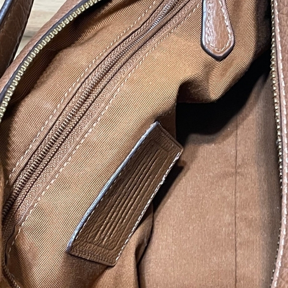 Coach Brown Leather Shoulder Bag - Picture 10 of 12